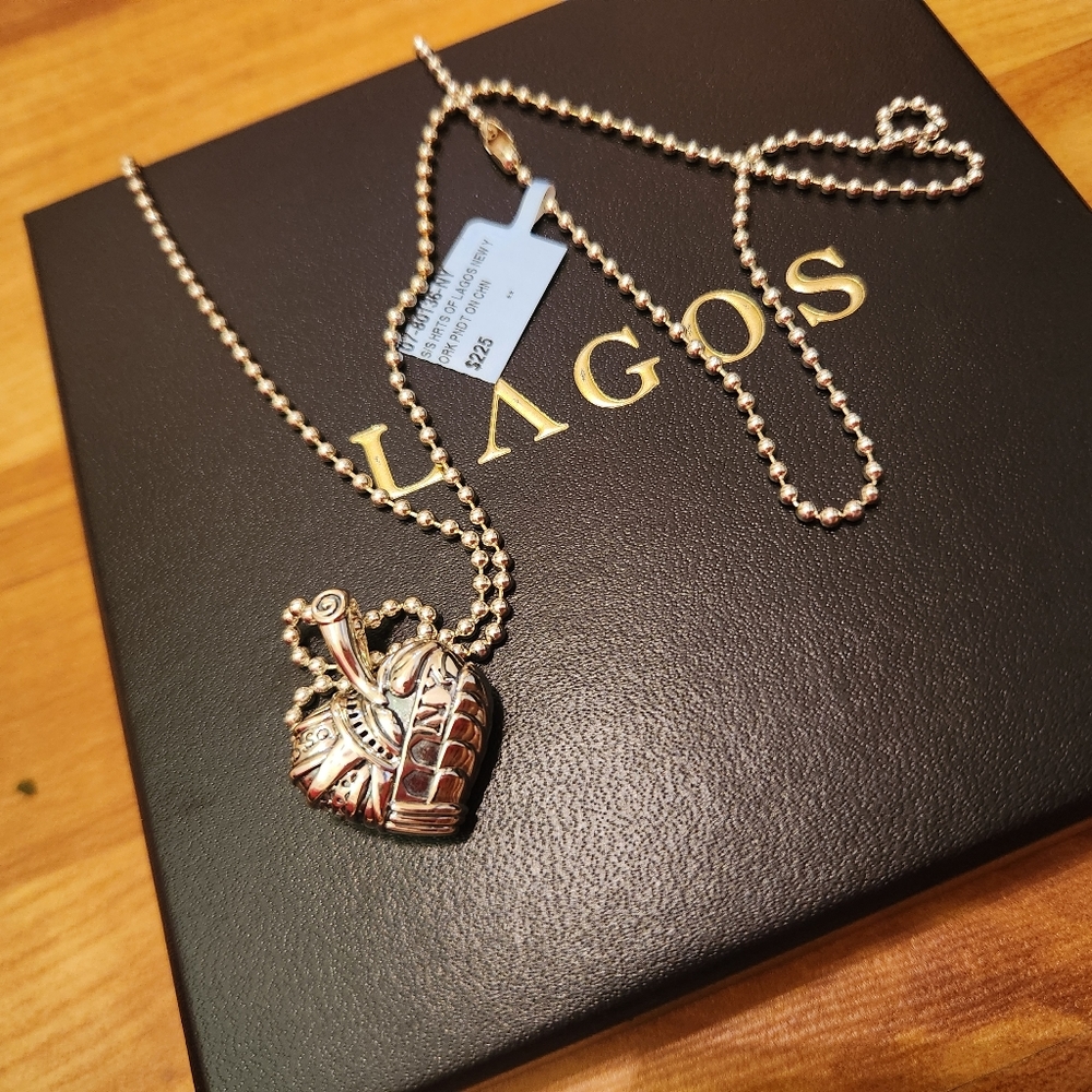LAGOS NYC heart long necklace